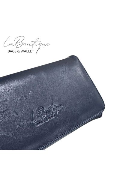 LA BOUTIQUE Portofel LB 4046 - Design confort deschis bleumarin