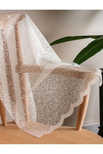 Bsrn Tasarım Ütü İstemez Örme Kum Kartensi Desen Orta Pileli Tül Perde Her Od...