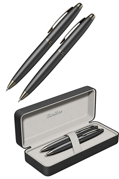 Scrikss مجموعة أقلام حبر جاف سوداء غير لامعة من Knight 88 - قلم رصاص ميكانيكي متعدد الاستخدامات