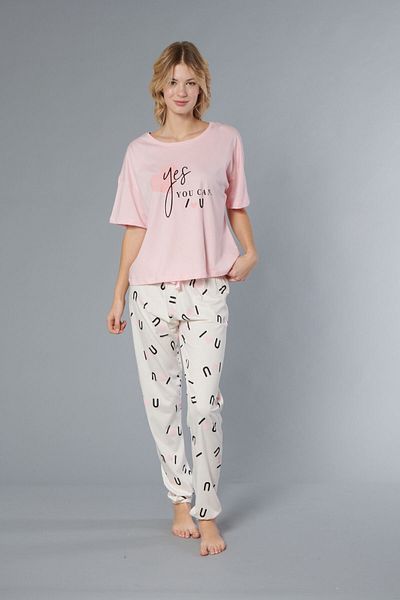 Rubina Secret Women's 100% Cotton Pajamas Set - Oversize 4 Seasons [2025- Spring]
