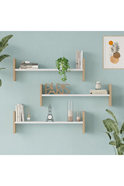Yurudesign Shelf 23 Duvar Rafı Sepet-Beyaz WL23-SW