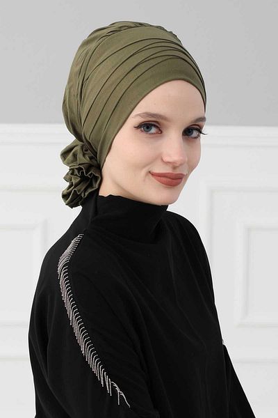 Aisha's Design موديل B-14 بونيم قطني ممشط متقاطع