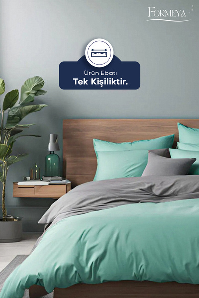 Formeya Lastikli Çarşaflı Nevresim Takımı Tek Kişilik ( 1 Adet Yastık Kılıflı)