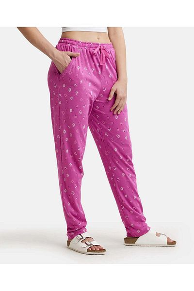 JOCKEY AOP Knit long pant RX09-01 Purple