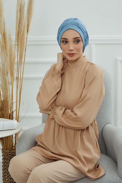 Aisha's Design B-19 Model Pleated Combed Cotton Bag
