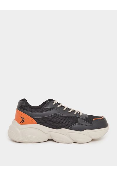 Styli Color Block Chunky Sole Lace Up Sneakers