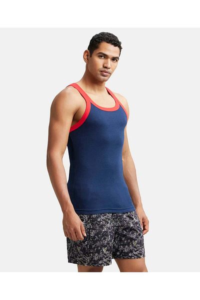 JOCKEY Athleisure-Womens Tank Top MW22-01 Blue