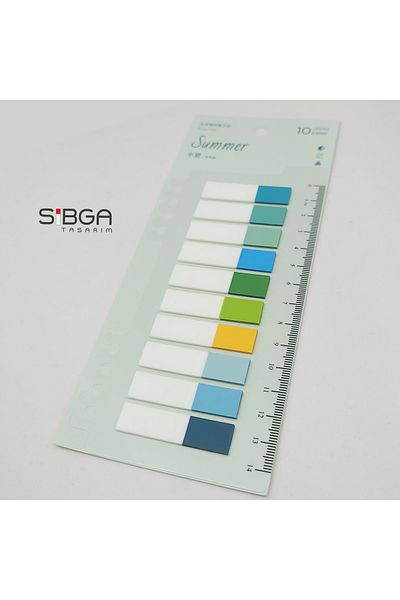 sibga tasarım Transparent Colored Postit Post-it Post ItBookmark Bookmark Postit Sticker Note Paper 200 Sheets
