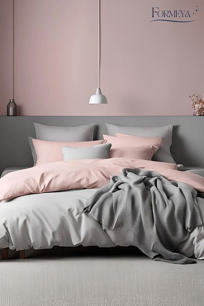 Formeya Doppeltes, elastisches Bettbezug-Set – 2 Kissenbezüge