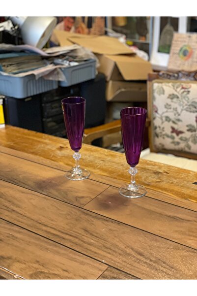 Çığır Antik Alman Kristali Kadeh 2’li