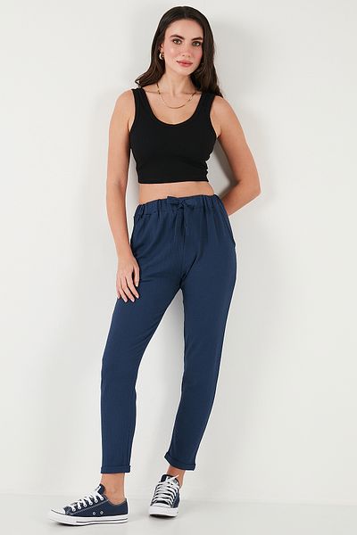 Lela Belted Pocket Short Leg Slim Fit Trousers Pants 5869017