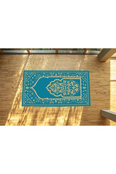 Filamente Decorative Digital Printed Non-Slip Base Prayer Rug Prayer 70X125