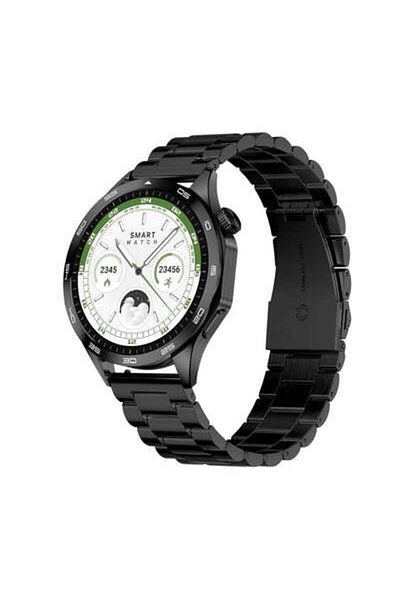 telux NEO Smart Calling Watch with 1.43” AMOLED Display & 2 Straps, Stainless Steel & Silicon Strap