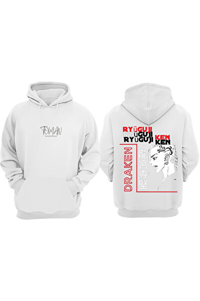 Anetos Λευκό φούτερ Tokyo Ravengers Draken Design με τύπωμα