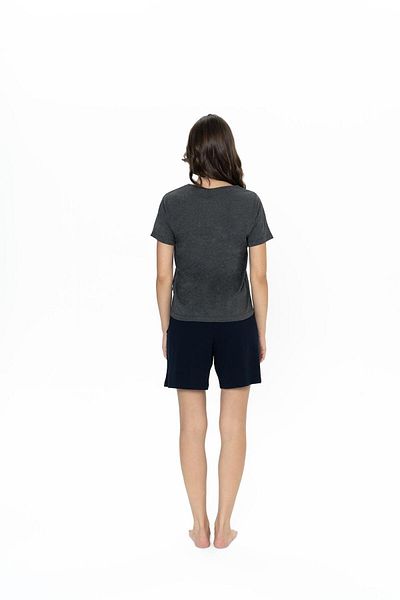 U.S. Polo Assn. Us Polo Women's Pocket Shorts T-Shirt Set, Crew Neck, Short Sleeve