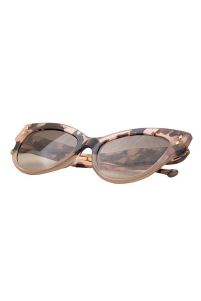 REDBERRY New York 3 54-19 Sunglasses for Women – Brown Acetate Cat Eye Frame, Gradient Glass, Uv40