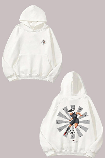 Anetos Kojiro Hyuga Design Rucsac cu imprimeu Alb Swea tricou