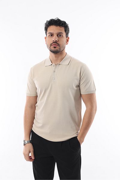 İDS COLLECTİON Men's Polo T-Shirt - Viscous, 3 Buttons, Flexible and Breathable Heritage