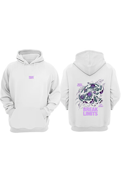 Anetos Λευκό φούτερ Break Lımıts Design Back με τύπωμα