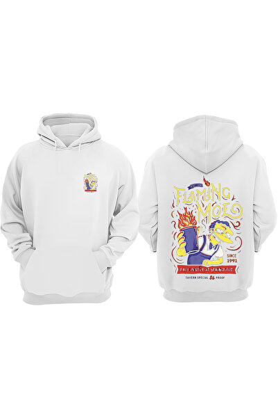 Anetos Flaming Moes Simson Design Rucsac cu imprimeu Alb Swea tricou