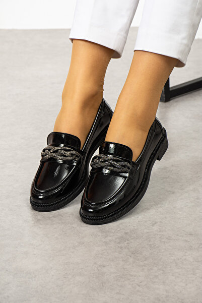 MERVESTORE Düz Taban Loafer Ayakkabı