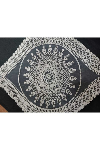 S.Y Embroidered Tray Cover with Cord