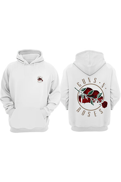 Anetos Guns Roses Design Rucsac cu imprimeu Alb Swea tricou