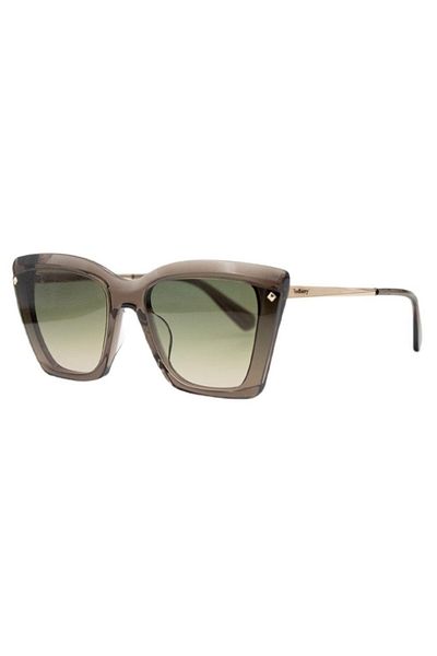 REDBERRY Modena 2 61-18 Women's Sunglasses – Gray Acetate Frame and Green Gradient Glass