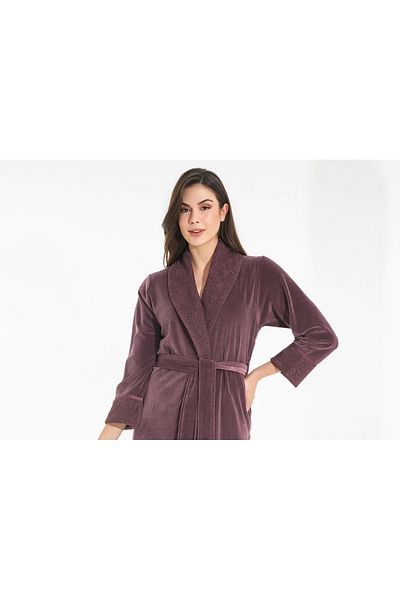 Nuşa Rochie din bumbac din bambus cu broderie cu guler