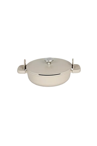 Berghoff Leo Phantom Non-Stick Sauté Pan with Lid 28 cm Latte