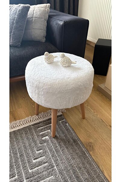 Fahrettin Küçük ISLA Wellsoft Çok Amaçlı Dekoratif Puf Kedi Yatağı Makyaj Mas...