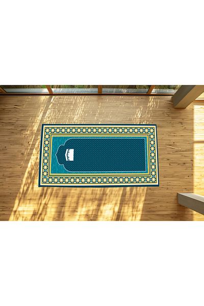 Filamente Decorative Digital Printed Non-Slip Base Prayer Rug Prayer 70X125