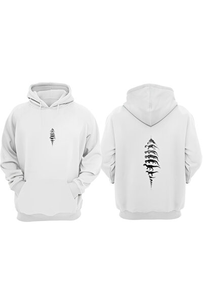 Anetos Dinozaur Evrim Design Rucsac cu imprimeu Alb Swea tricou