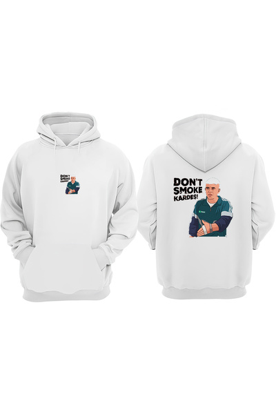 Anetos Λευκό φούτερ Cio Baba Design Back με τύπωμα