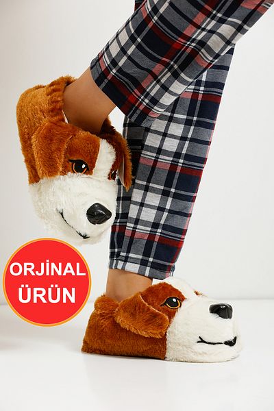 Devida Soft Sole Cute Dog Slippers