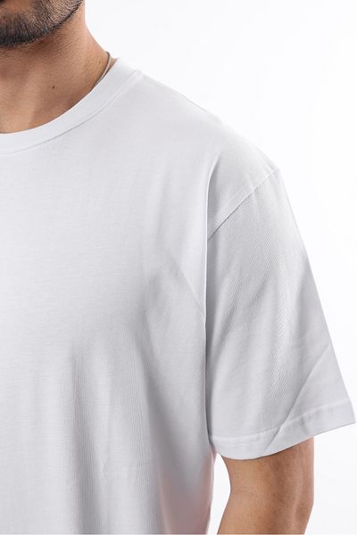 İDS COLLECTİON Tricou oversize Basic Heavy Weight pentru bărbați - bumbac compact, decolteu, mânecă scurtă