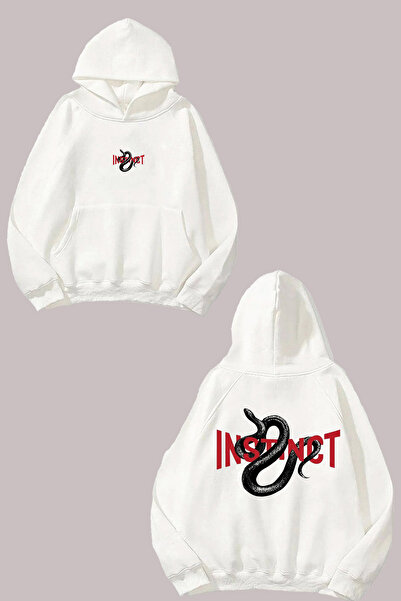 Anetos Instınct Snake Design Rucsac cu imprimeu Alb Swea tricou