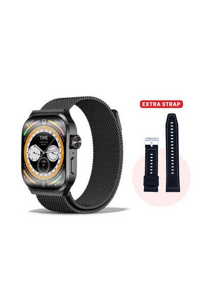 telux FLEXFIT Smart Calling Watch with 2.13” AMOLED Display & AI Voice Assistant, Black