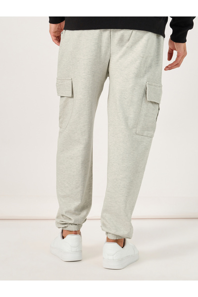 Styli Oversized Fit Cargo Joggers with Elasticated Hem