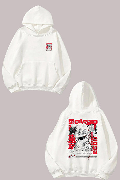 Anetos Rucsac Tokyp Tribe Design cu imprimeu Alb Swea tricou