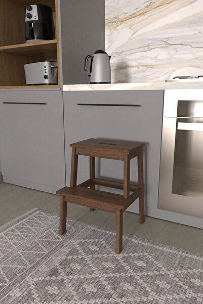 VİLİNZE Merdivo Basamaklı Ahşap Tabure