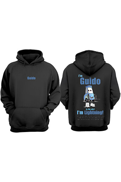 Anetos Μαύρο φούτερ Guido Design Backpack με τύπωμα