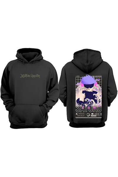 Anetos Μαύρο φούτερ Satoru Gojo Jujutsu Kaisen Design Backpack με τύπωμα