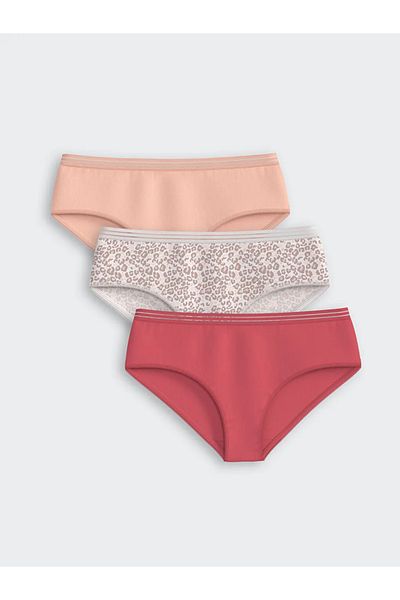 LC Waikiki Pachet de 3 chiloți hipster cu model Coral LCW DREAM