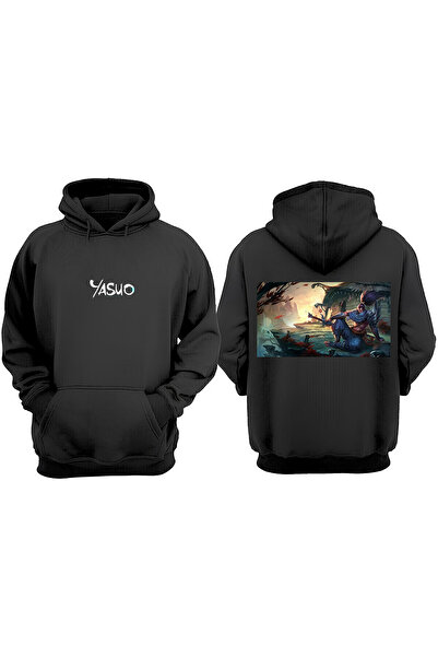 Anetos ياسو تصميم الظهر المطبوعة البلوز الأسود