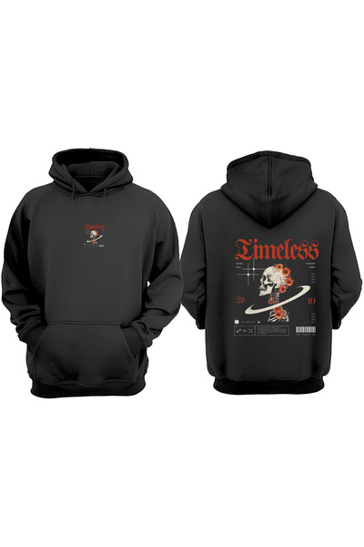 Anetos Μαύρο φούτερ Eimeless Design Back με τύπωμα