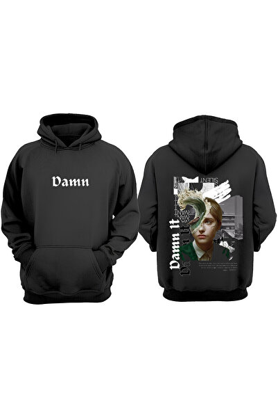 Anetos Damn It Design Spate cu imprimeu Negru Swea tricou