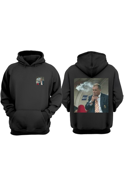 Anetos Hanorac negru Emperor Fatih Terim Design Back B cu imprimeu