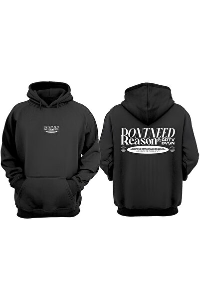 Anetos Nu este nevoie de motiv Design Rucsac cu imprimeu Negru Swea tricou