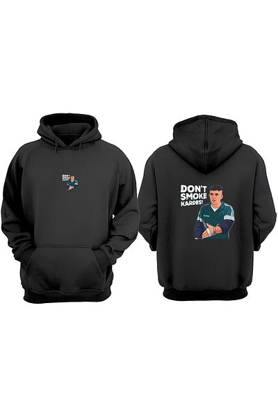 Anetos Cio Baba Design Back Printed Black Sweatshirt